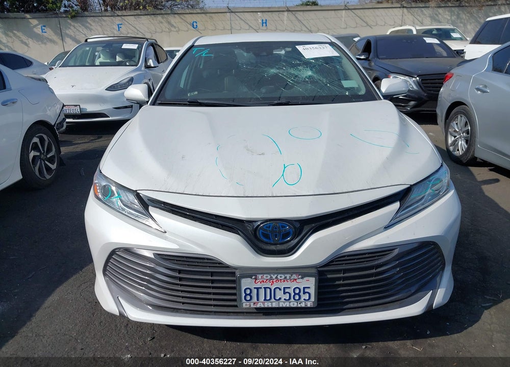 2020 TOYOTA CAMRY XLE HYBRID VIN: 4T1F31AK0LU542473