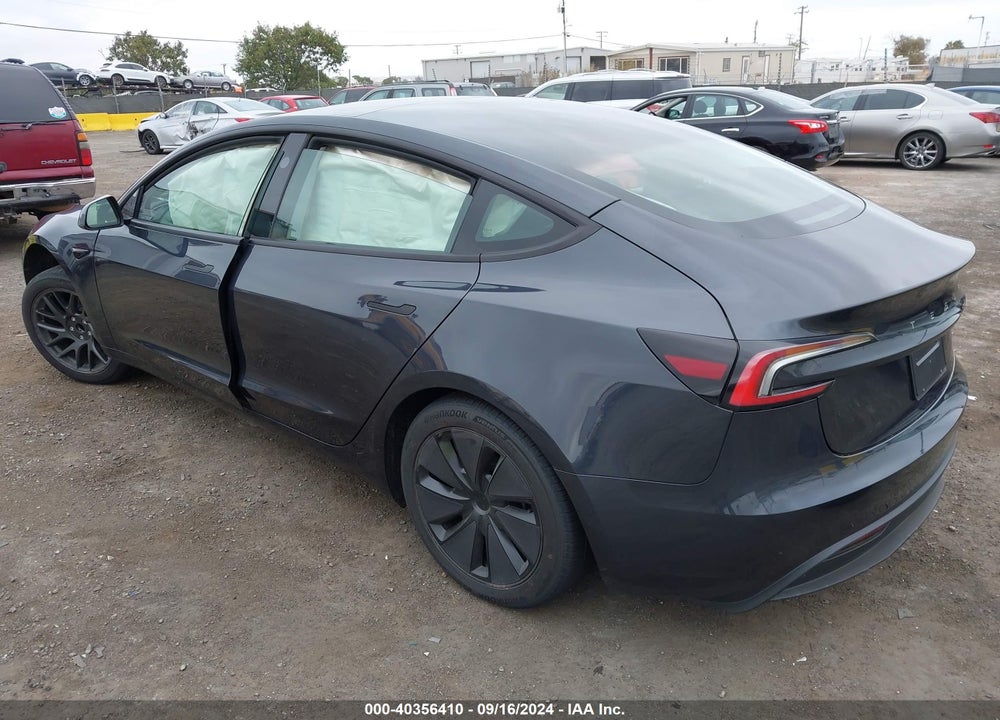 2024 TESLA MODEL 3 REAR-WHEEL DRIVE VIN: 5YJ3E1EA2RF725796