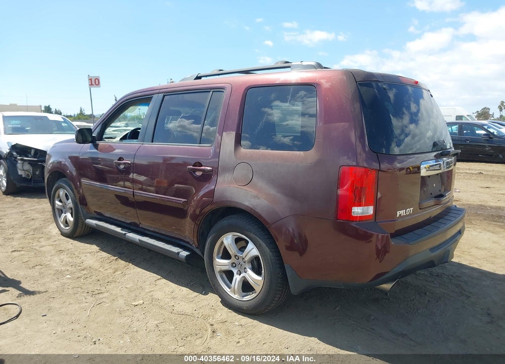 2012 HONDA PILOT EX-L VIN: 5FNYF3H54CB040381