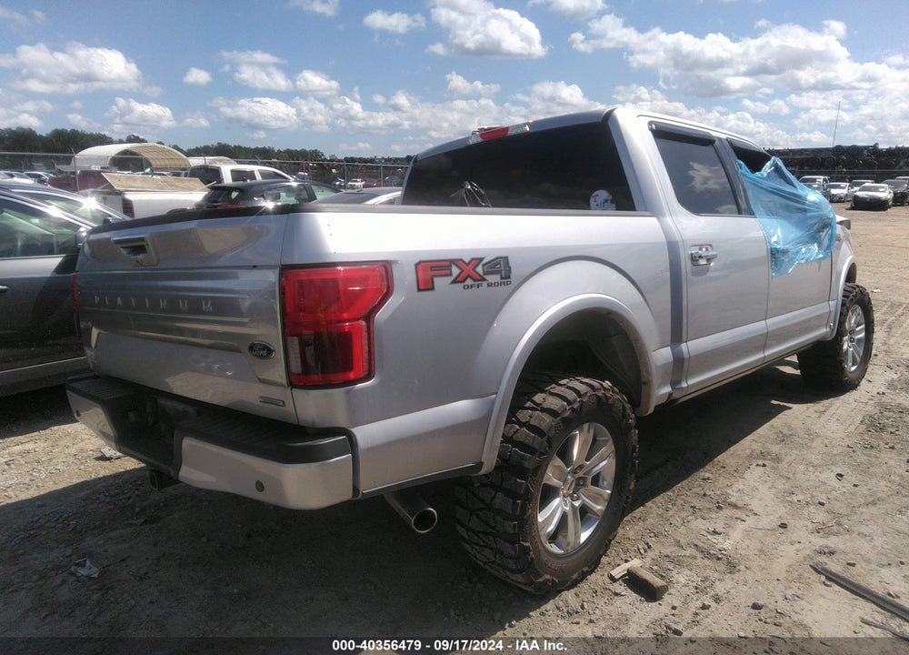 2019 FORD F-150 PLATINUM VIN: 1FTEW1E49KFA84891