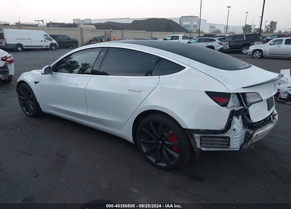 2020 TESLA MODEL 3 PERFORMANCE DUAL MOTOR ALL-WHEEL DRIVE VIN: 5YJ3E1EC5LF642243