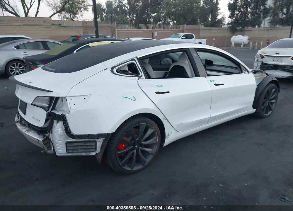 2020 TESLA MODEL 3 PERFORMANCE DUAL MOTOR ALL-WHEEL DRIVE VIN: 5YJ3E1EC5LF642243