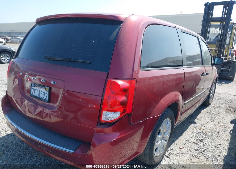 2015 DODGE GRAND CARAVAN AMERICAN VALUE PKG VIN: 2C4RDGBG7FR600463
