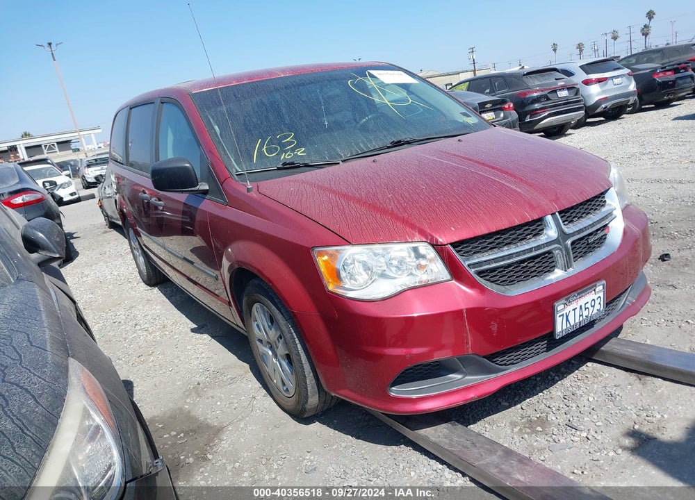 2015 DODGE GRAND CARAVAN AMERICAN VALUE PKG VIN: 2C4RDGBG7FR600463