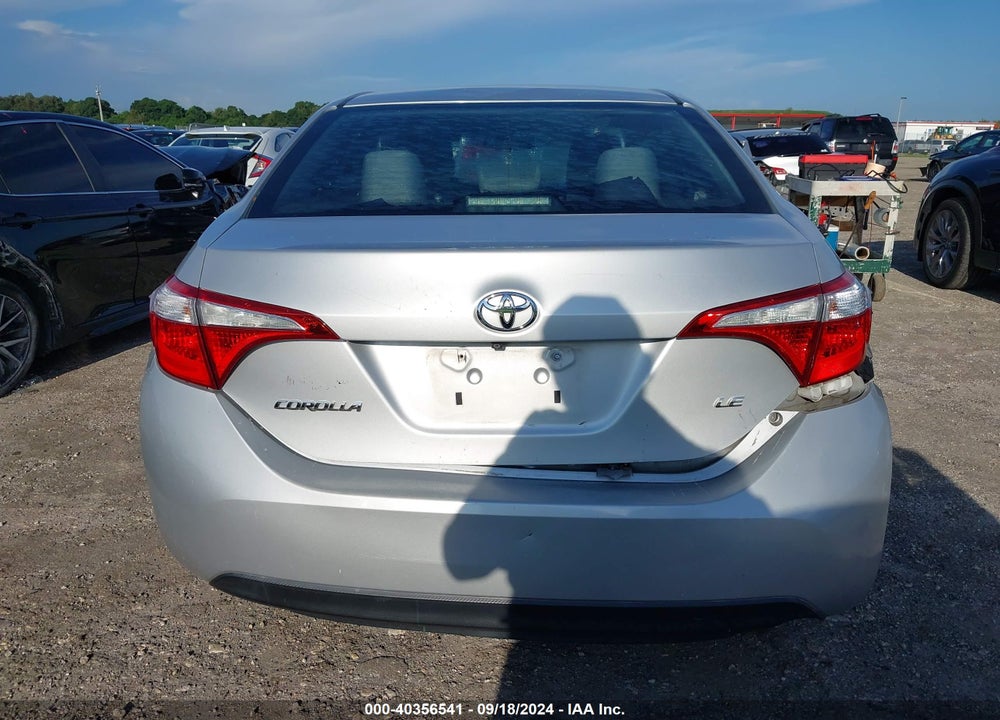 2015 TOYOTA COROLLA LE VIN: 5YFBURHE0FP280762