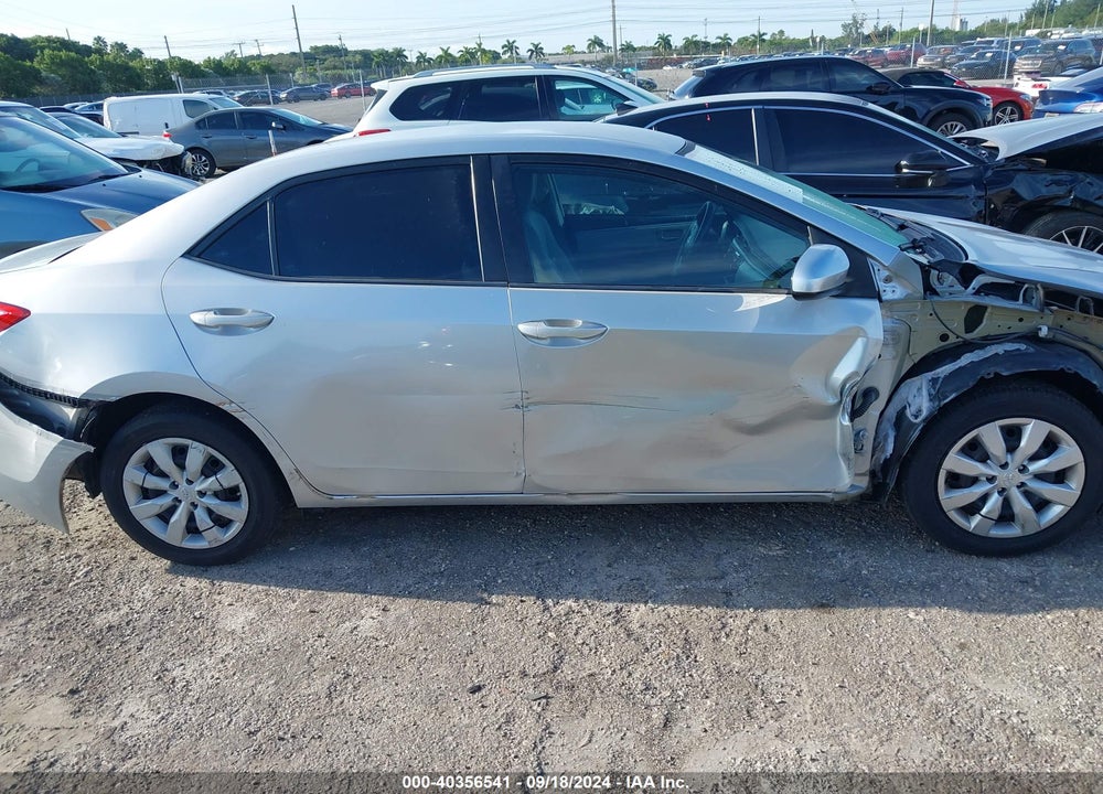 2015 TOYOTA COROLLA LE VIN: 5YFBURHE0FP280762