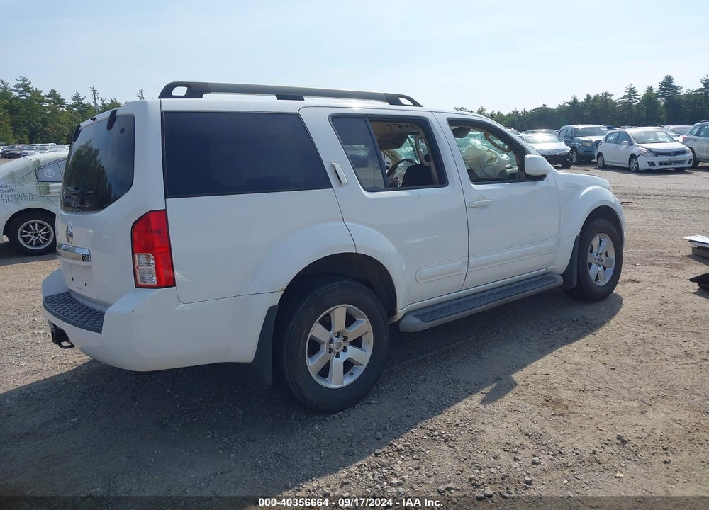 2012 NISSAN PATHFINDER SV VIN: 5N1AR1NB4CC629138