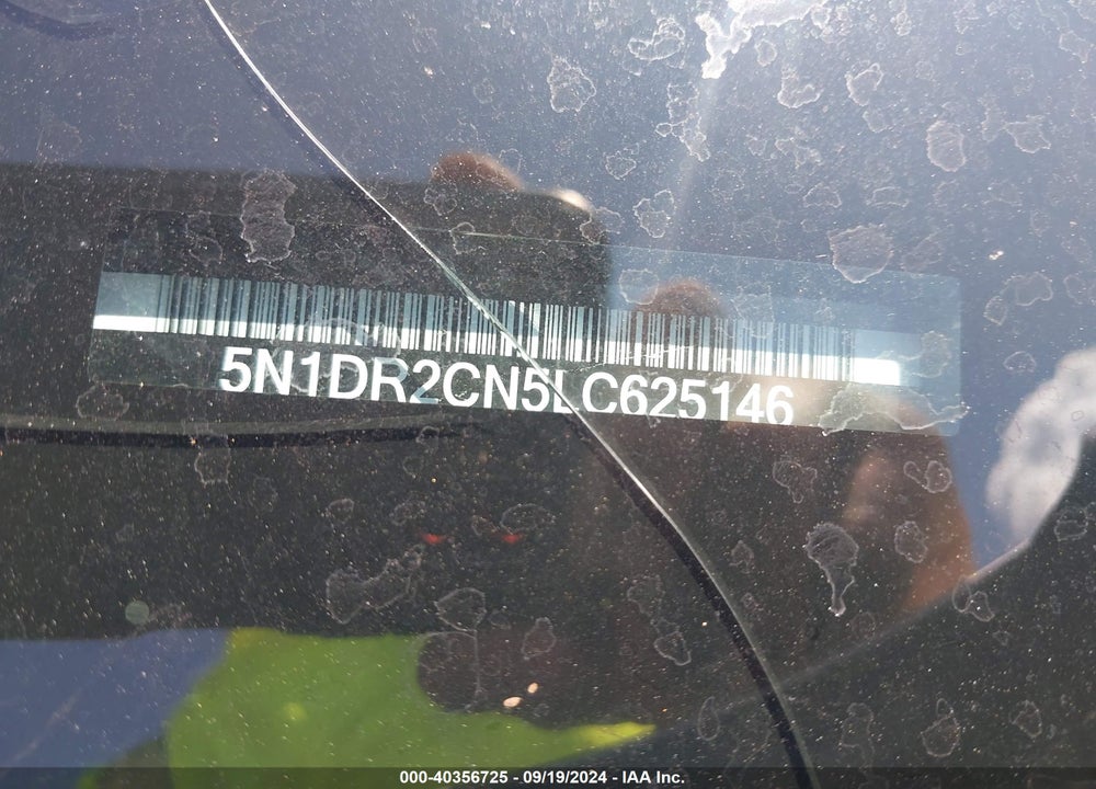 2020 NISSAN PATHFINDER SL 2WD VIN: 5N1DR2CN5LC625146
