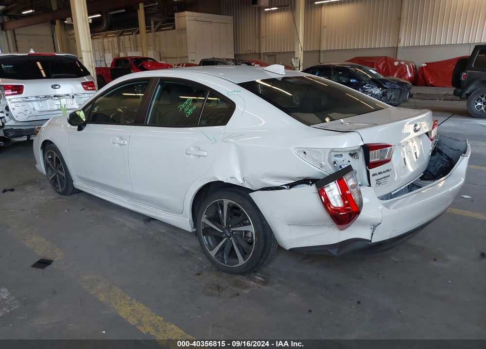 2022 SUBARU IMPREZA SPORT VIN: 4S3GKAM63N3606606