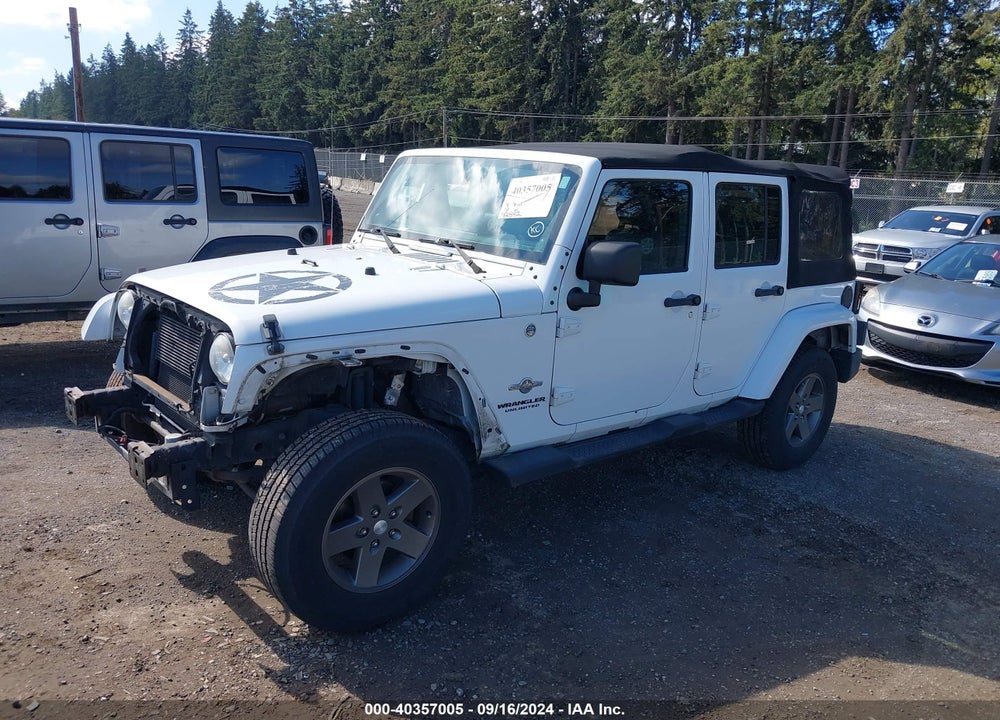2012 JEEP WRANGLER UNLIMITED SPORT VIN: 1C4BJWDG5CL290433