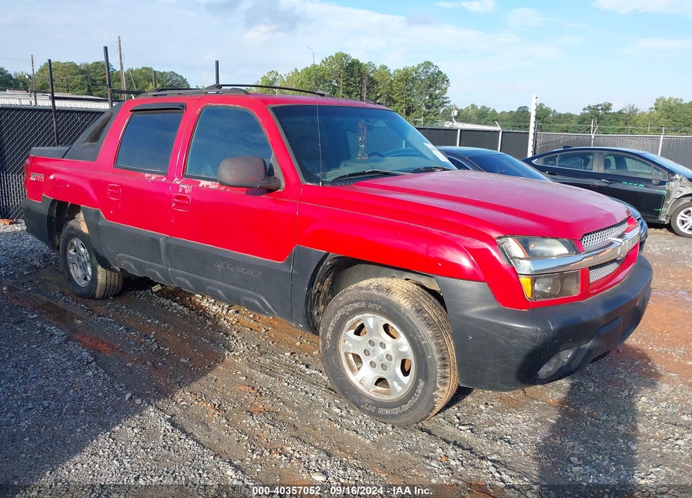 2002 CHEVROLET AVALANCHE 1500 VIN: 3GNEC13T92G296408