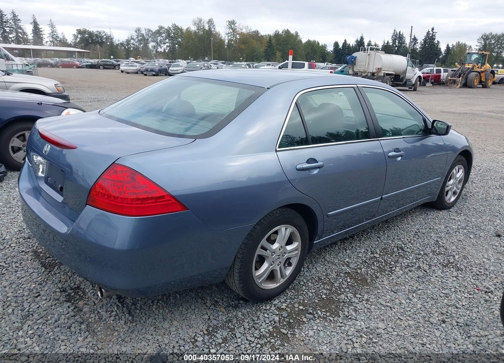 2007 HONDA ACCORD 2.4 SE VIN: 1HGCM56397A189687