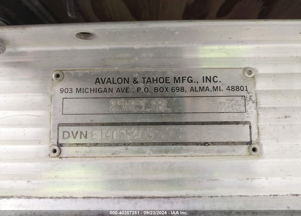 2013 AVALON OTHER VIN: DVN61405H213