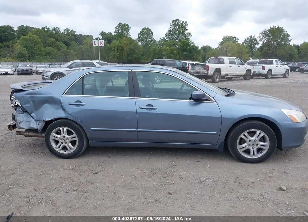 2007 HONDA ACCORD 2.4 SE VIN: 1HGCM56337A134314