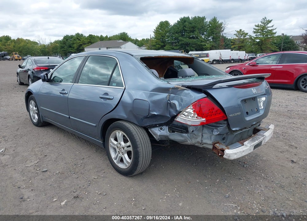2007 HONDA ACCORD 2.4 SE VIN: 1HGCM56337A134314