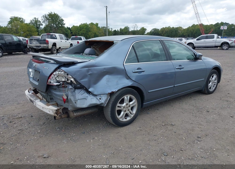 2007 HONDA ACCORD 2.4 SE VIN: 1HGCM56337A134314