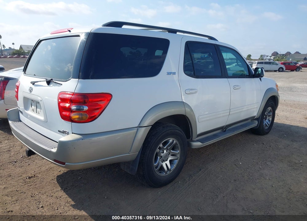 2004 TOYOTA SEQUOIA SR5 V8 VIN: 5TDZT34A24S215465
