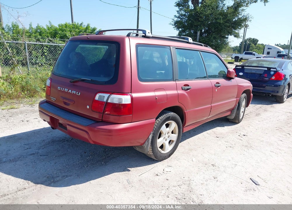 2002 SUBARU FORESTER VIN: JF1SF656228717078