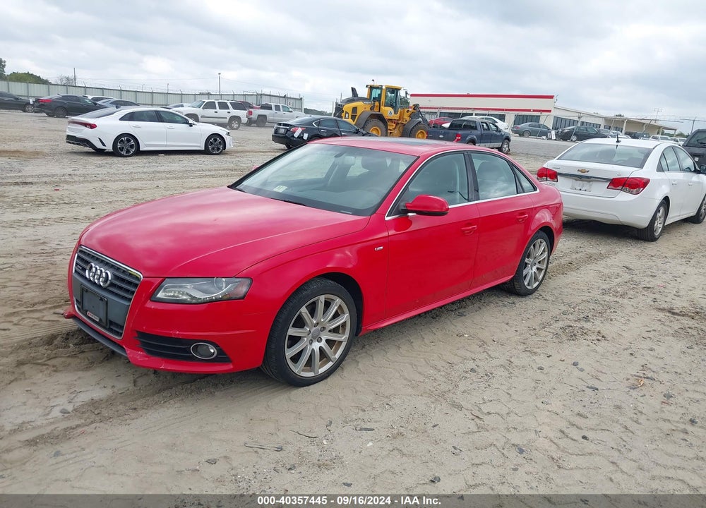 2012 AUDI A4 2.0T PREMIUM VIN: WAUFFBFL7CN003861