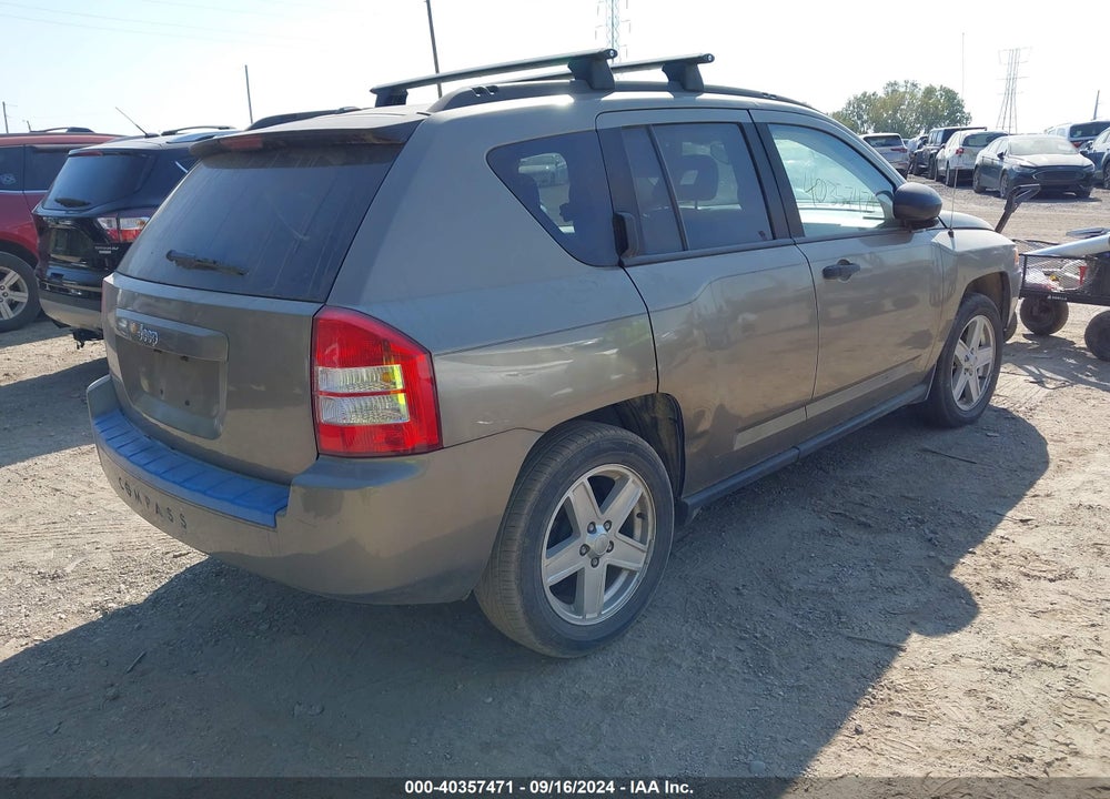 2007 JEEP COMPASS SPORT VIN: 1J8FT47WX7D330940