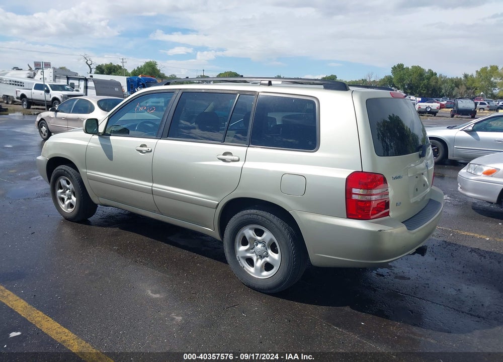 2003 TOYOTA HIGHLANDER V6 VIN: JTEGF21A830116160
