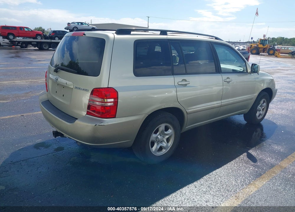 2003 TOYOTA HIGHLANDER V6 VIN: JTEGF21A830116160