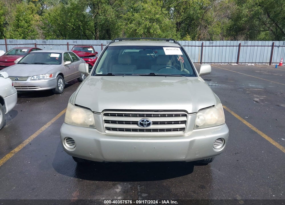 2003 TOYOTA HIGHLANDER V6 VIN: JTEGF21A830116160