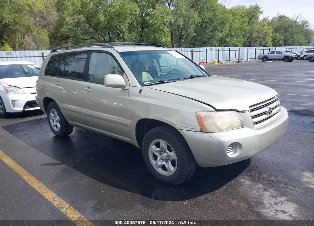 2003 TOYOTA HIGHLANDER V6 VIN: JTEGF21A830116160