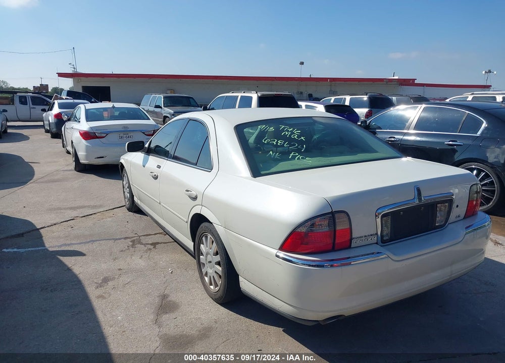 2005 LINCOLN LS V6 VIN: 1LNHM86S55Y628624