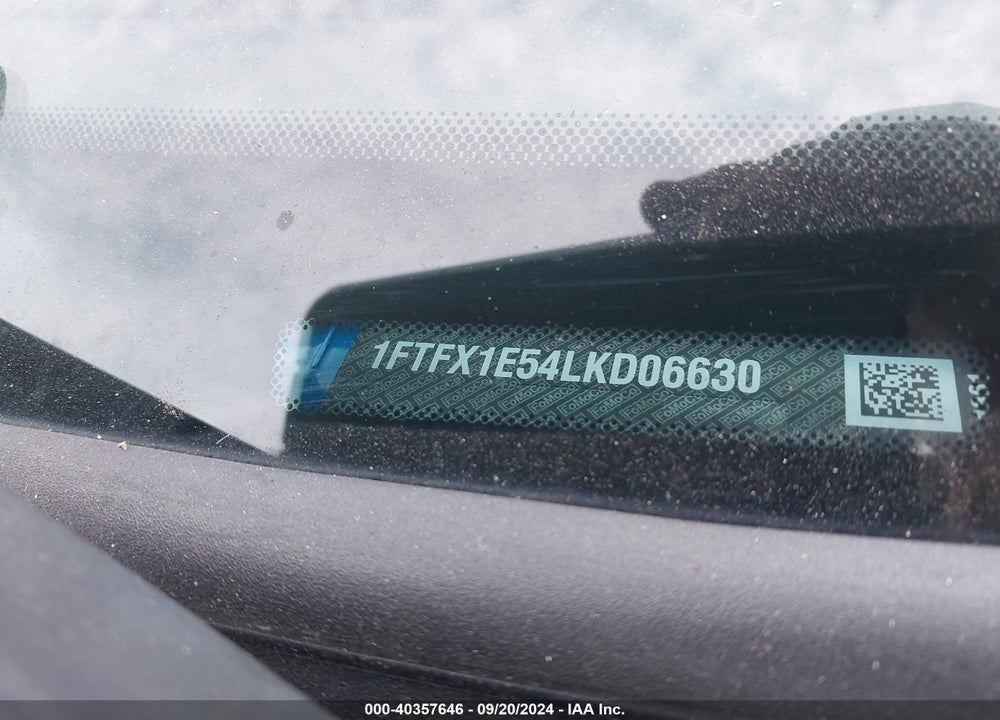 2020 FORD F-150 XLT VIN: 1FTFX1E54LKD06630