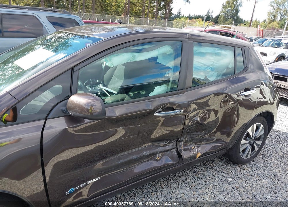 2016 NISSAN LEAF SV VIN: 1N4BZ0CPXGC305222