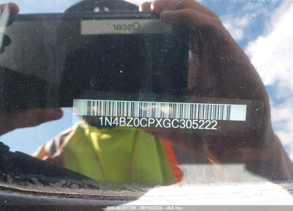 2016 NISSAN LEAF SV VIN: 1N4BZ0CPXGC305222