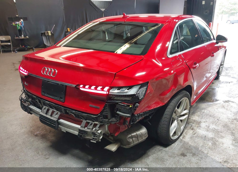 2020 AUDI A4 PREMIUM 45 TFSI QUATTRO S TRONIC VIN: WAUDNAF42LN012531