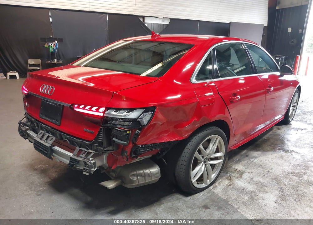 2020 AUDI A4 PREMIUM 45 TFSI QUATTRO S TRONIC VIN: WAUDNAF42LN012531