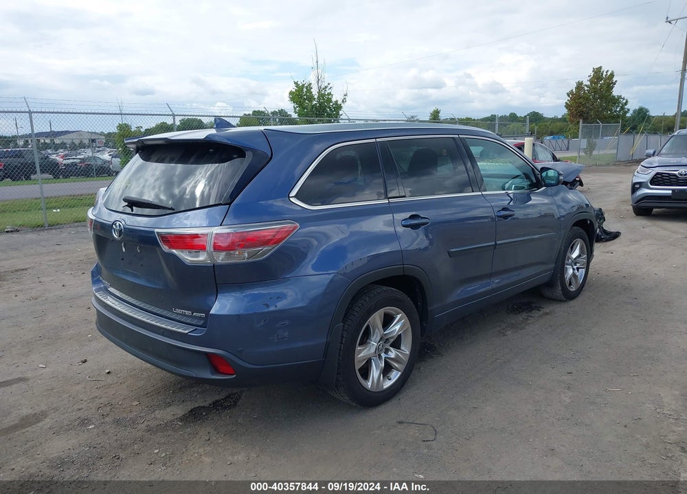 2016 TOYOTA HIGHLANDER LIMITED V6 VIN: 5TDDKRFH2GS248822