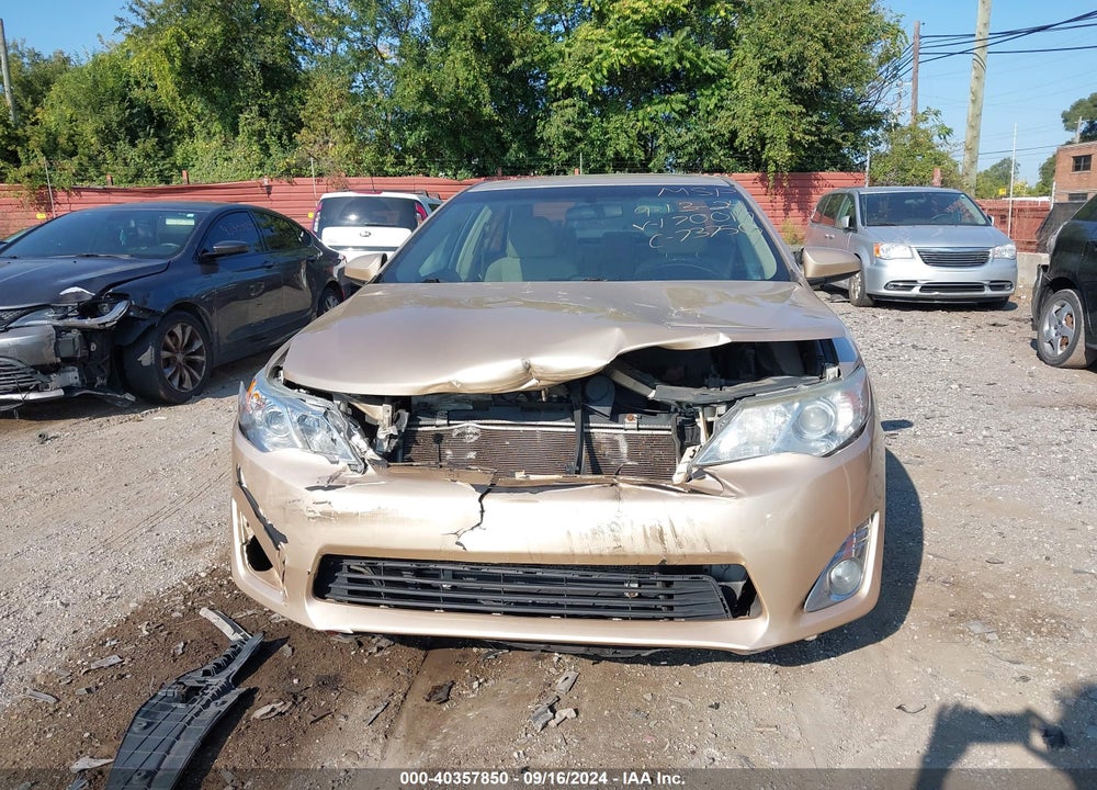 2012 TOYOTA CAMRY XLE VIN: 4T1BF1FK0CU170017
