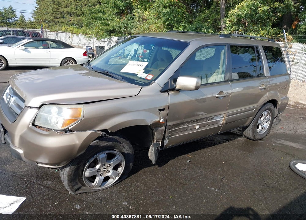 2006 HONDA PILOT EX VIN: 2HKYF18466H546666