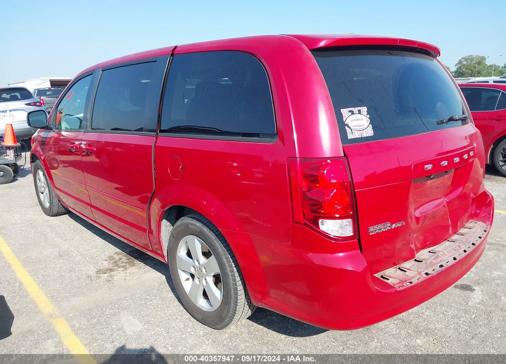 2013 DODGE GRAND CARAVAN SE VIN: 2C4RDGBG3DR762345