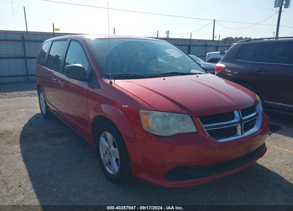 2013 DODGE GRAND CARAVAN SE VIN: 2C4RDGBG3DR762345
