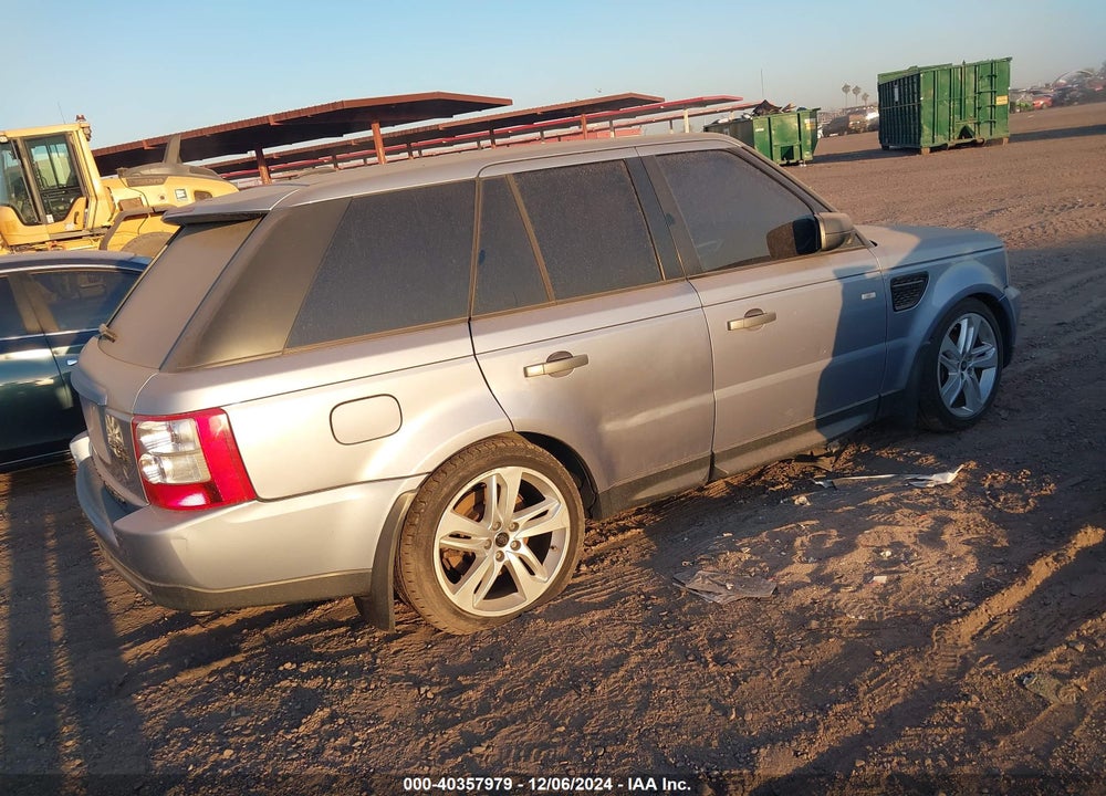 2009 LAND ROVER RANGE ROVER SPORT HSE VIN: SALSK25449A196454