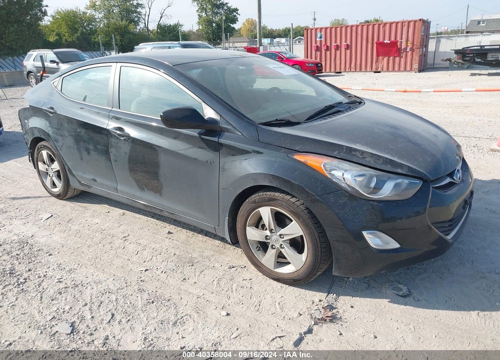 2012 HYUNDAI ELANTRA GLS VIN: 5NPDH4AE9CH122522