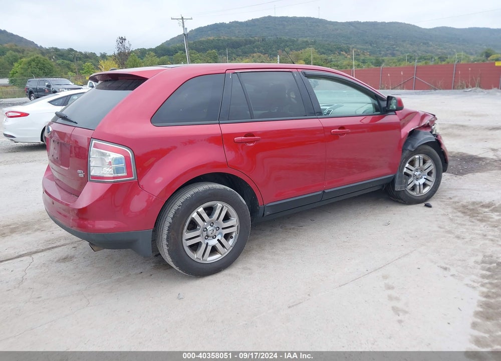 2007 FORD EDGE SEL PLUS VIN: 2FMDK49C27BA93592