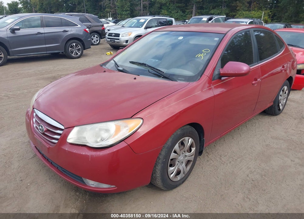 2010 HYUNDAI ELANTRA VIN: KMHDU4AD8AU986463