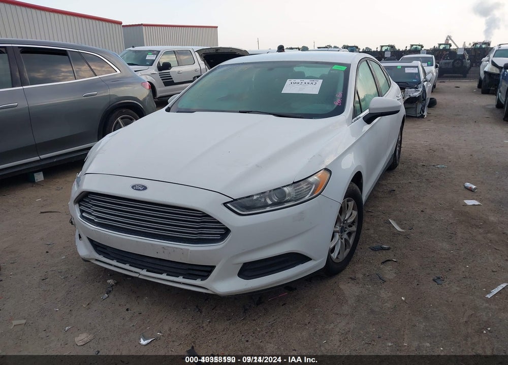 2016 FORD FUSION S VIN: 1FA6P0G76G5121322