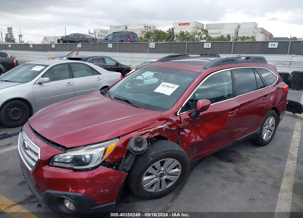 2017 SUBARU OUTBACK 2.5I PREMIUM VIN: 4S4BSADC1H3200677
