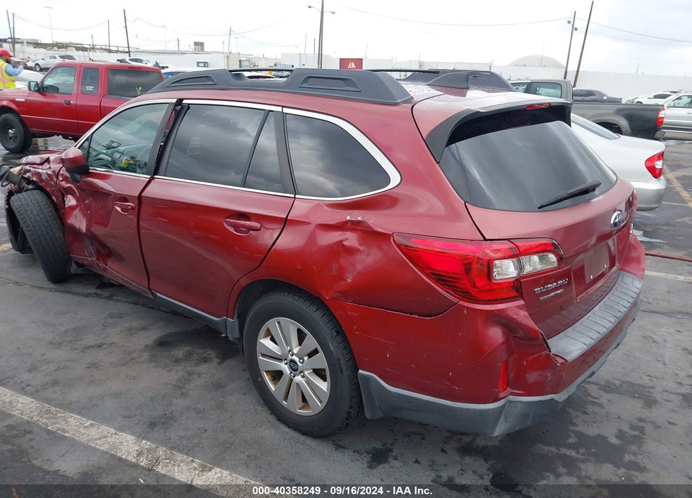 2017 SUBARU OUTBACK 2.5I PREMIUM VIN: 4S4BSADC1H3200677
