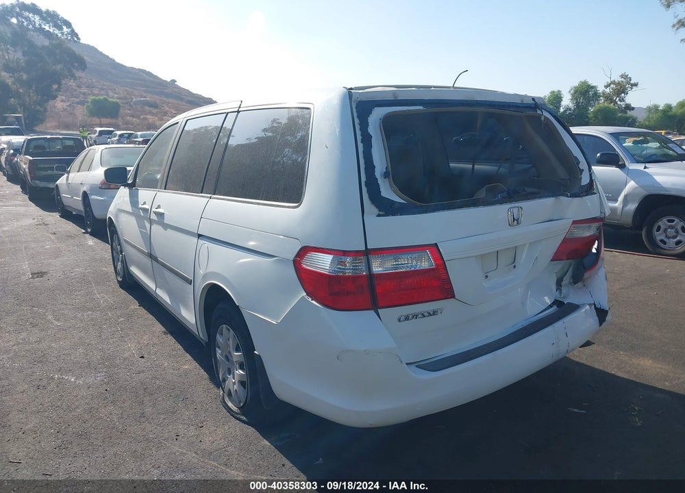 2007 HONDA ODYSSEY LX VIN: 5FNRL38257B092353