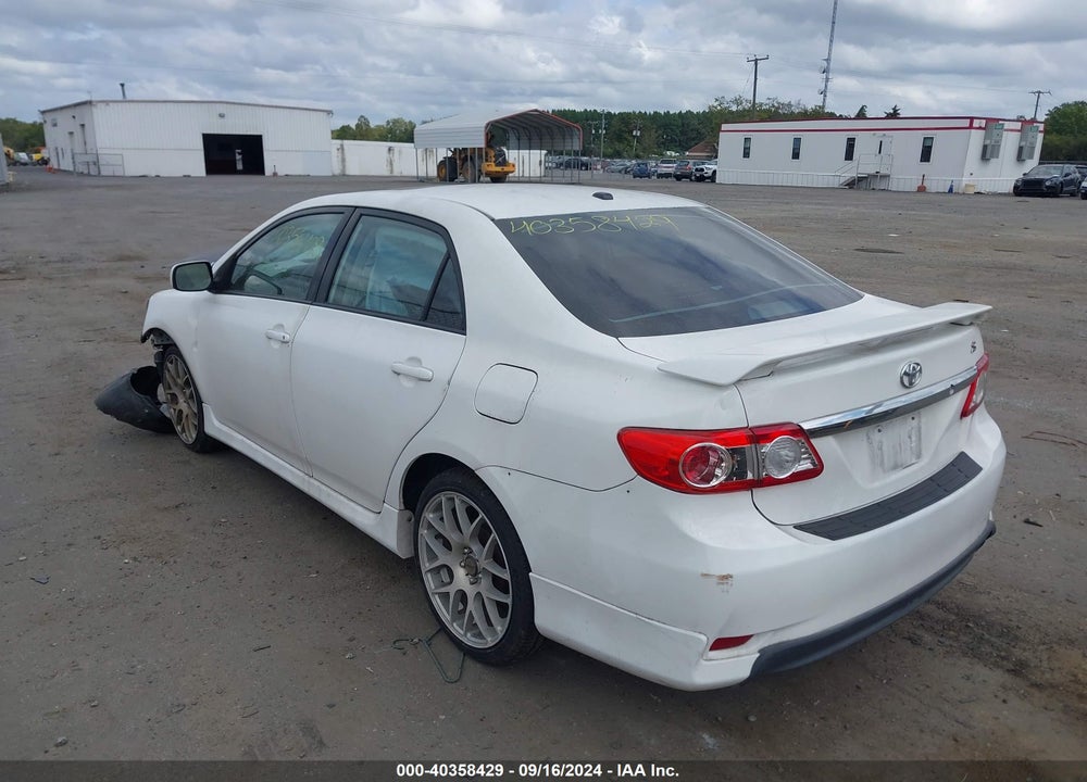 2013 TOYOTA COROLLA S VIN: 2T1BU4EE0DC960343