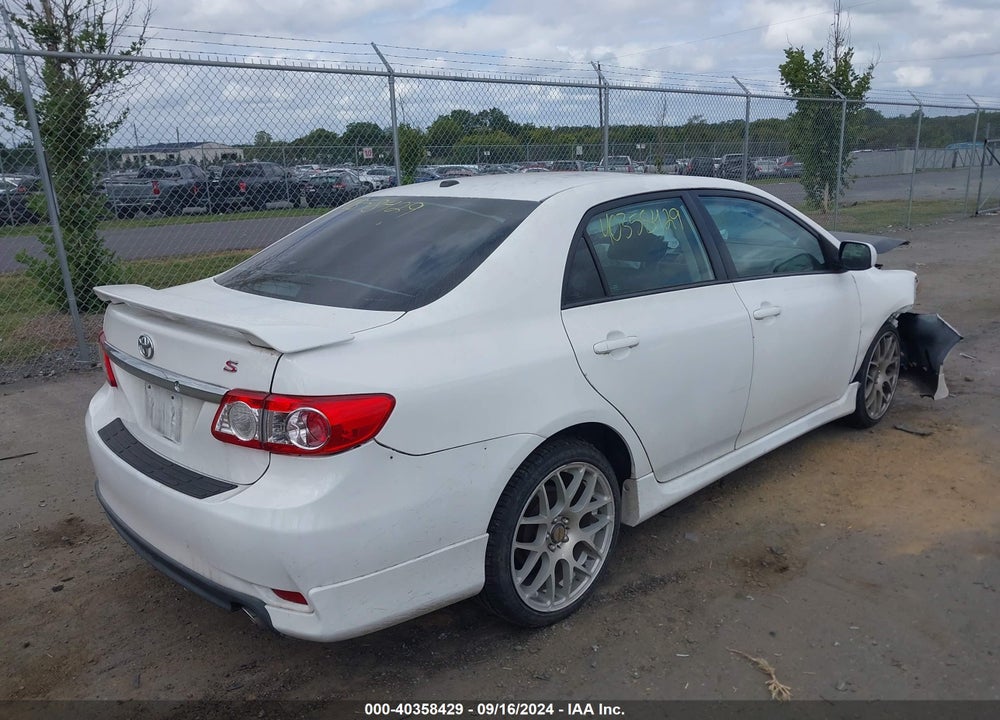 2013 TOYOTA COROLLA S VIN: 2T1BU4EE0DC960343