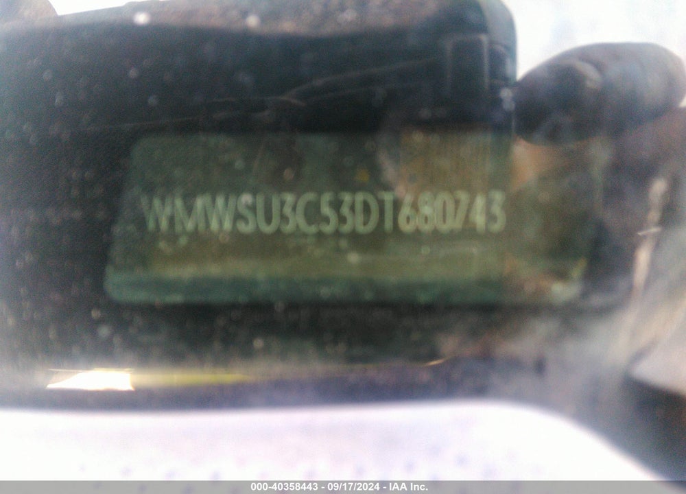 2013 MINI HARDTOP COOPER VIN: WMWSU3C53DT680743